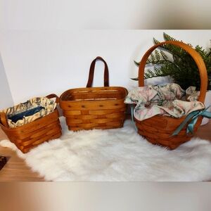 Longaberger baskets Lot 2